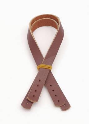 Angel Çanta Aksesuar Gerçek Deri 35X1.2 Cm Kızıl Kahve Renk Çanta Sapı - 2