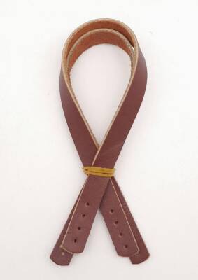 Angel Çanta Aksesuar Gerçek Deri 35X1.2 Cm Kızıl Kahve Renk Çanta Sapı - 1