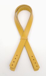 Angel Çanta Aksesuar Gerçek Deri 35x1.2 cm Limon Küfü Renk Çift Çanta Sapı - Angel Çanta Aksesuar