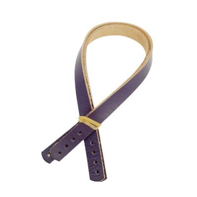 Angel Çanta Aksesuar Gerçek Deri 35x1.2 cm Mor Renk Çift Çanta Sapı - 2