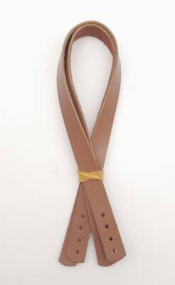 Angel Çanta Aksesuar Gerçek Deri 35x1.2 cm Sütlü Kahve Renk Çift Çanta Sapı - 1