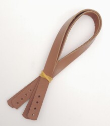 Angel Çanta Aksesuar Gerçek Deri 35x1.2 cm Sütlü Kahve Renk Çift Çanta Sapı - 2