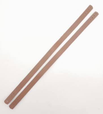 Angel Çanta Aksesuar Gerçek Deri 35x1.2 cm Sütlü Kahve Renk Çift Çanta Sapı - 3