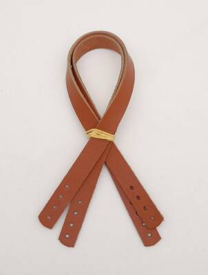 Angel Çanta Aksesuar Gerçek Deri 35X1.2 Cm Taba Renk Çanta Sapı - 1