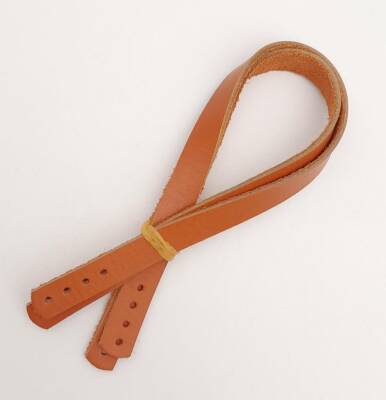 Angel Çanta Aksesuar Gerçek Deri 35x1.2 cm Turuncu Taba Renk Çift Çanta Sapı - 2