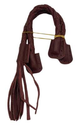 Angel Çanta Aksesuar Gerçek Deri 45 cm Nova Model Bordo Renk Çift Çanta Sapı - 2