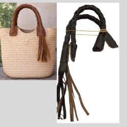 Angel Çanta Aksesuar Gerçek Deri 45 cm Nova Model Koyu Kahve Renk Çift Çanta Sapı - Angel Çanta Aksesuar