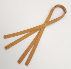 Angel Çanta Aksesuar Gerçek Deri 70X1.2 Cm Açık Taba Renk Çanta Sapı - 3