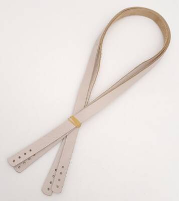 Angel Çanta Aksesuar Gerçek Deri 70X1.2 Cm Bej Renk Çanta Sapı - 3