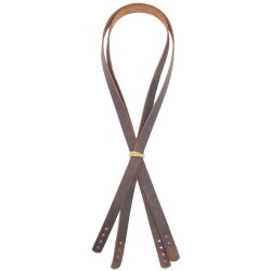 Angel Çanta Aksesuar Gerçek Deri 70x1.2 cm Crazy Oil Hardal Sarı Renk Çift Çanta Sapı - 3