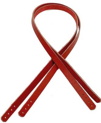 Angel Çanta Aksesuar Gerçek Deri 70X1.2 Cm Kırmızı Renk Çanta Sapı - 1