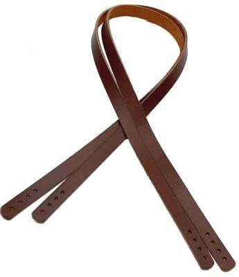 Angel Çanta Aksesuar Gerçek Deri 70X1.2 Cm Kızıl Kahve Renk Çanta Sapı - 1