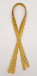 Angel Çanta Aksesuar Gerçek Deri 70x1.2 cm Limon Küfü Renk Çift Çanta Sapı - Angel Çanta Aksesuar
