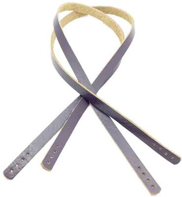 Angel Çanta Aksesuar Gerçek Deri 70x1.2 cm Mor Renk Çanta Sapı - 1