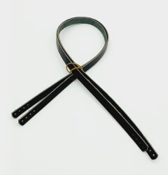 Angel Çanta Aksesuar Gerçek Deri 70X1.2 Cm Siyah Renk Çanta Sapı - Angel Çanta Aksesuar