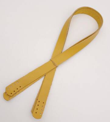 Angel Çanta Aksesuar Gerçek Deri 70x2 cm Limon Küfü Renk Çift Çanta Sapı - 3