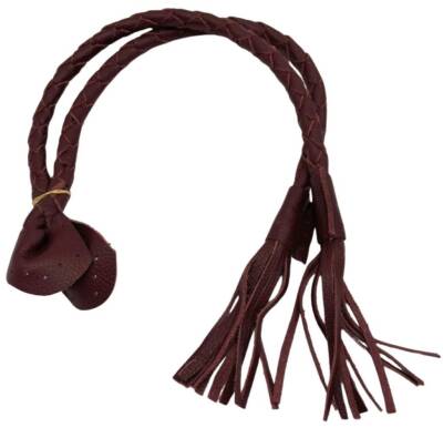 Angel Çanta Aksesuar Gerçek Deri 75 cm Nova Model Bordo Renk Çift Çanta Sapı - 1