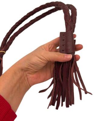 Angel Çanta Aksesuar Gerçek Deri 75 cm Nova Model Bordo Renk Çift Çanta Sapı - 2