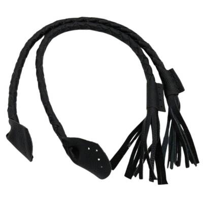 Angel Çanta Aksesuar Gerçek Deri 75 cm Nova Model Siyah Renk Çift Çanta Sapı - 1