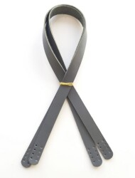 Angel Çanta Aksesuar Gri Renk Gerçek Deri 70X2 Cm Çift Sap - Angel Çanta Aksesuar