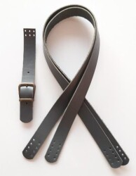 Angel Çanta Aksesuar Gri Renk Gerçek Deri 70X2.3 Cm Çift Sap - 3