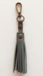 Angel Çanta Aksesuar Gri Renk Gerçek Deri 70X2.3 Cm Çift Sap - 5