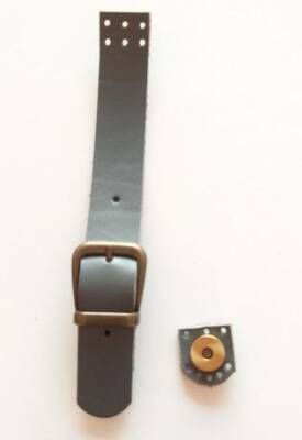 Angel Çanta Aksesuar Gri Renk Gerçek Deri 70X2.3 Cm Çift Sap - 8