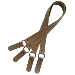 Angel Çanta Aksesuar Haledört Model Suni Deri Çift Sap Vizon Renk Antik Metalli - 3