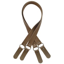 Angel Çanta Aksesuar Haledört Model Suni Deri Çift Sap Vizon Renk Gümüş Metalli - Angel Çanta Aksesuar