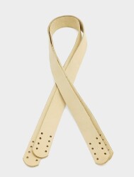 Angel Çanta Aksesuar Ham Doğal Renk Gerçek Deri 70X2.3 Cm Çift Sap - Angel Çanta Aksesuar