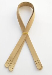 Angel Çanta Aksesuar Ham Renk Gerçek Deri 70X2 Cm Çift Sap - Angel Çanta Aksesuar