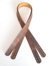 Angel Çanta Aksesuar Hardal Sarı Crazy Oil Renk Gerçek Deri 70X2.3 Cm Çift Sap - Angel Çanta Aksesuar