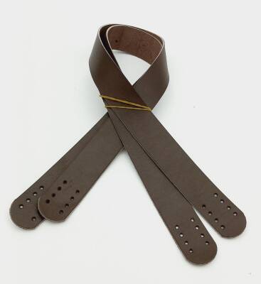 Angel Çanta Aksesuar Kahverengi Gerçek Deri 60X3 Cm Çift Sap - 1