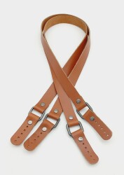 Angel Çanta Aksesuar Karedört Model Taba Renk Gerçek Deri Çanta Sapı 80X2 Cm - Angel Çanta Aksesuar