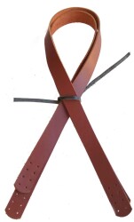 Angel Çanta Aksesuar Kızıl Kahve Renk Gerçek Deri 70X2.3 Cm Çift Sap - Angel Çanta Aksesuar