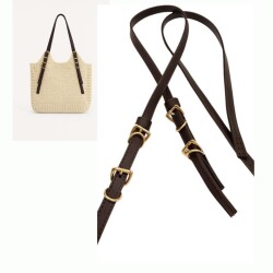 Angel Çanta Aksesuar Koyu Kahve Renk Nez Model Çanta Sapı - Angel Çanta Aksesuar