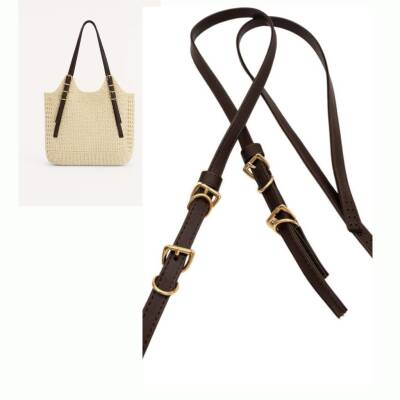 Angel Çanta Aksesuar Koyu Kahve Renk Nez Model Çanta Sapı - 1