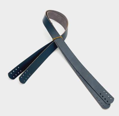 Angel Çanta Aksesuar Lacivert Renk Gerçek Deri 70X2.3 Cm Çift Sap - 1