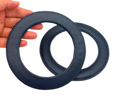 Angel Çanta Aksesuar Lacivert Renk Yuvarlak 13.5 cm Suni Deri Çanta Sapı - 1