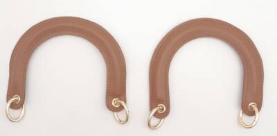 Angel Çanta Aksesuar Yaylı Halkalı Kapsüllü Suni Deri Taba Renk Tutma Sapı Light Gold Metalli - 2