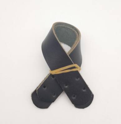 Angel Çanta Aksesuar Siyah 22X2.3 Cm Gerçek Deri Çift Tutma Sapı - 2