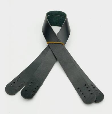 Angel Çanta Aksesuar Siyah Renk Gerçek Deri 60X3 Cm Çift Sap - 1