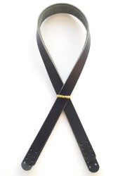 Angel Çanta Aksesuar Siyah Renk Gerçek Deri 70X2 Cm Çift Sap - Angel Çanta Aksesuar