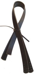Angel Çanta Aksesuar Siyah Renk Gerçek Deri 70X2.3 Cm Çift Sap - Angel Çanta Aksesuar