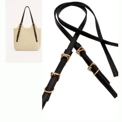 Angel Çanta Aksesuar Siyah Renk Nez Model Çanta Sapı - 1