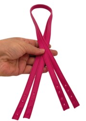 Angel Çanta Aksesuar Slim Model 70x1.2 cm Suni Deri Fuşya Renk Çift Çanta Sapı - Angel Çanta Aksesuar