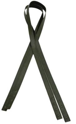 Angel Çanta Aksesuar Slim Model 70x1.2 cm Suni Deri Haki Yeşil Renk Çift Çanta Sapı - 1