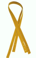 Angel Çanta Aksesuar Slim Model 70x1.2 cm Suni Deri Hardal Sarı Renk Çift Çanta Sapı - Angel Çanta Aksesuar