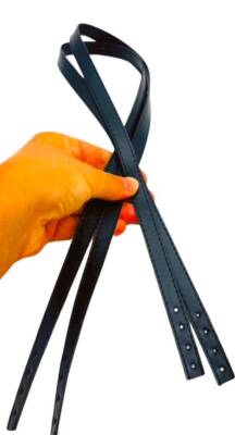 Angel Çanta Aksesuar Slim Model 70x1.2 cm Suni Deri Lacivert Renk Çift Çanta Sapı - 2