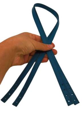 Angel Çanta Aksesuar Slim Model 70x1.2 cm Suni Deri Petrol Renk Çift Çanta Sapı - 1